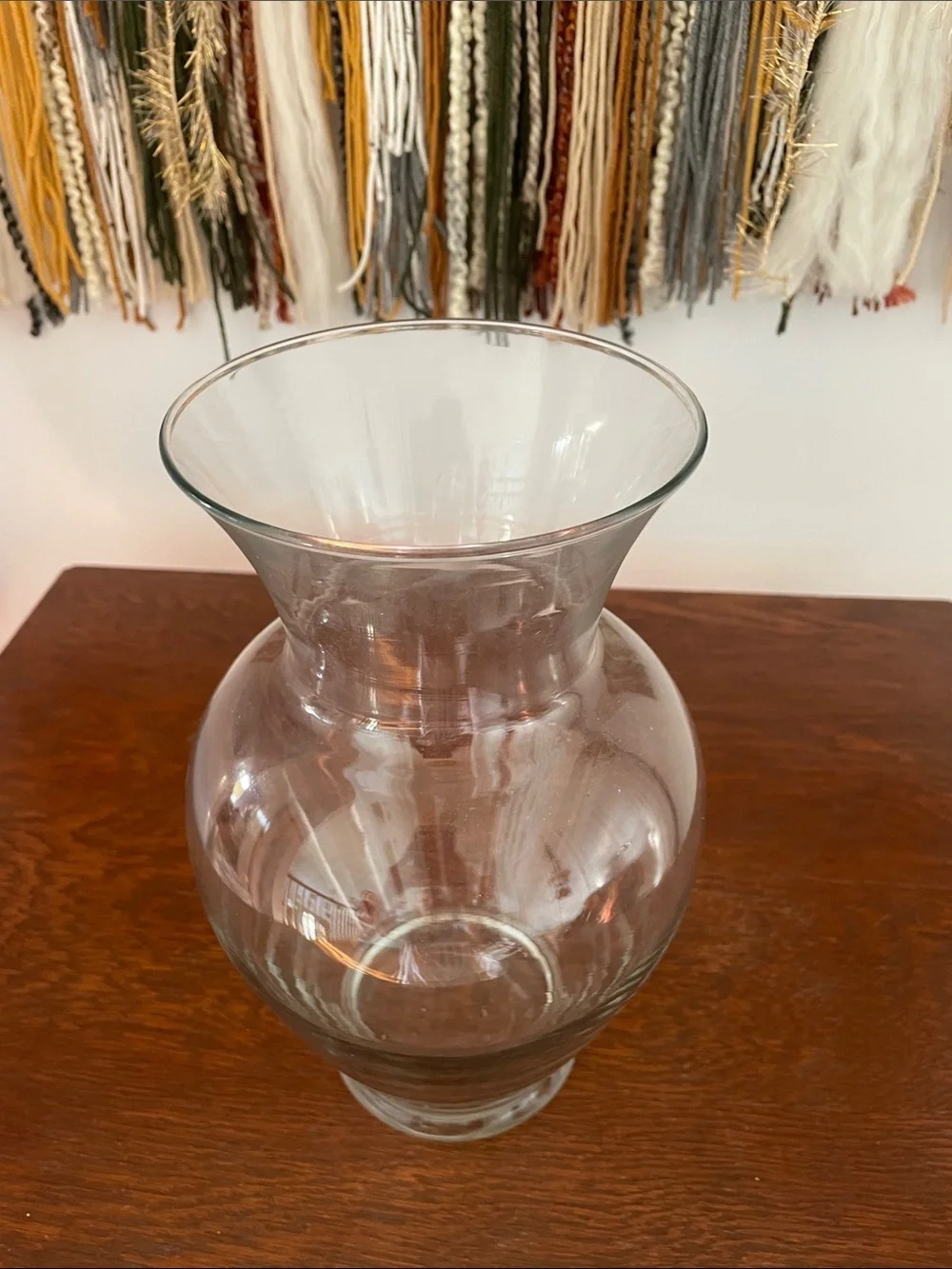 Clear Glass Decorative Vase - Home Accents